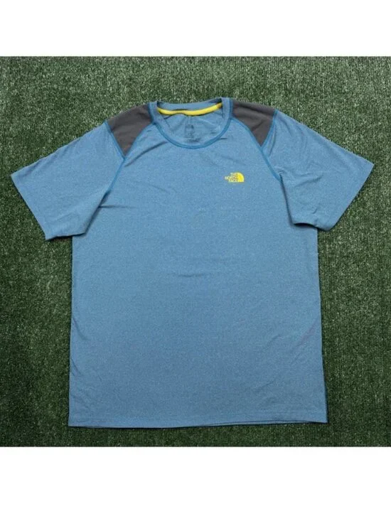 The North Face T Shirt Mens Size L Blue Short Sleeve Gorpcore Outdoors