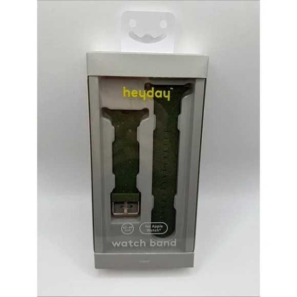heyday Olive Green Speckled Silicone Apple Watch Band GEN 3