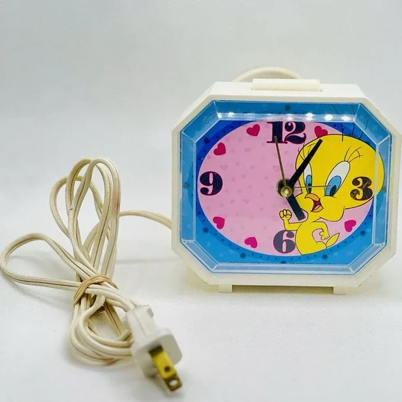 Vintage Tweety Bird Electric Alarm Clock 1994 Westclox‎ TM & Warner Brothers