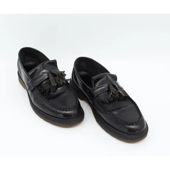 Dr Martens Adrian Smooth Leather Tassel Academia Loafer Men's 9 Women's 10 Black