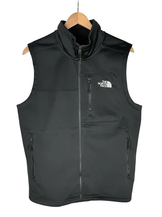 The North Face Men’s Black Apex Risor Fleece Lined Vest M Windproof Soft Shell