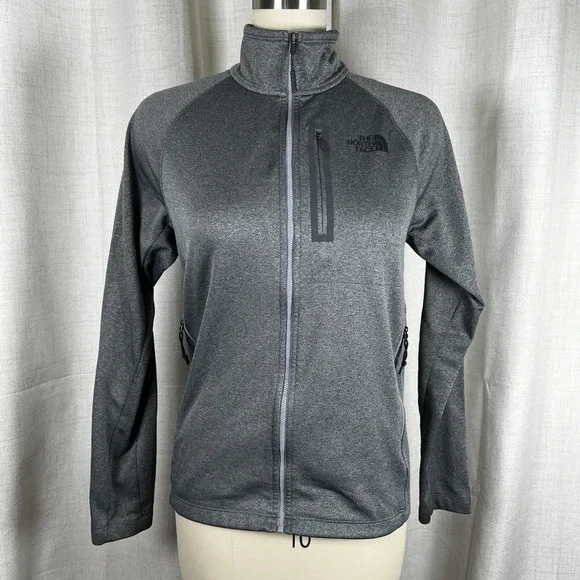 The North Face Mens Small Canyonlands Sweatshirt Hooded Jacket Gray Full‎ Zip