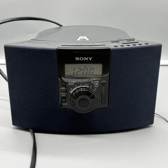 Sony Dream Machine AM/FM CD Clock Radio ICF-CD823 Alarm Clock Tested