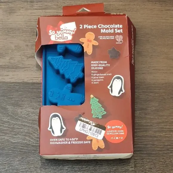 So Yummy Bella Chocolate Mold Set Of 2, NWT