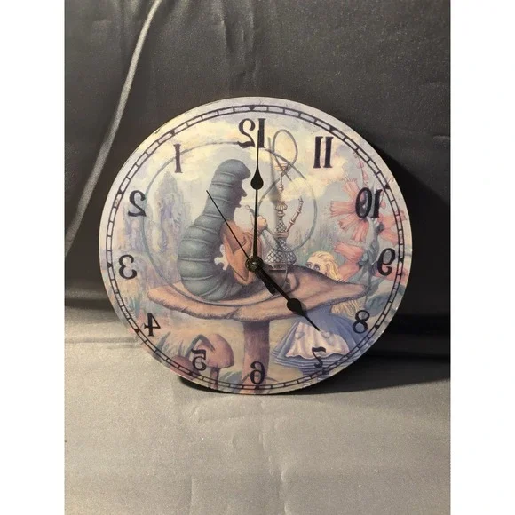Vintage White Rabbit Productions Alice In Wonderland Clock Catapiller Repair
