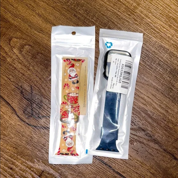 Brand new! Amazon Apple Watch Christmas Band & Navy Blue Band