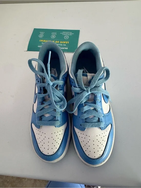 Nike dunks Kids Low-Top Sneakers in Light Blue and White