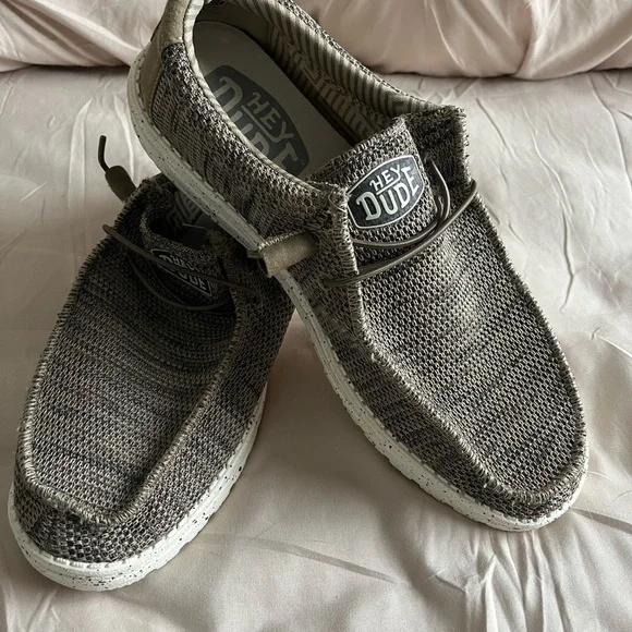 Hey Dude Men's Brown Knit Loafers