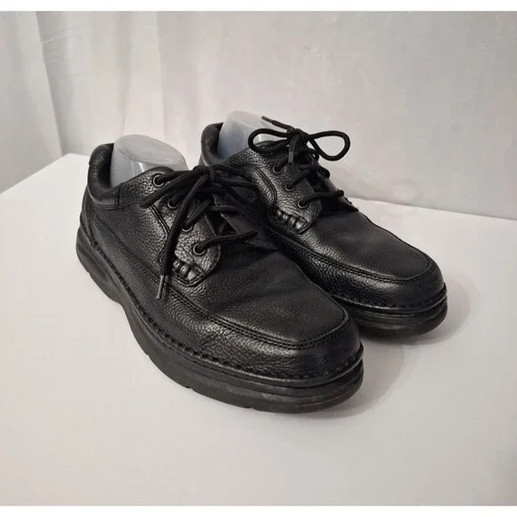 Nunn Bush Mens Cameron Shoes 11.5 M Comfort Gel Black Leather Oxford 83890-78