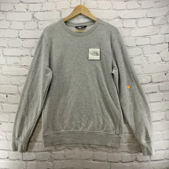 The North Face Sweater Pullover Mens Sz‎ M Gray FLAW