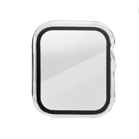 Onn Clear Bumper With Screen Protector For Apple Watch 41mm