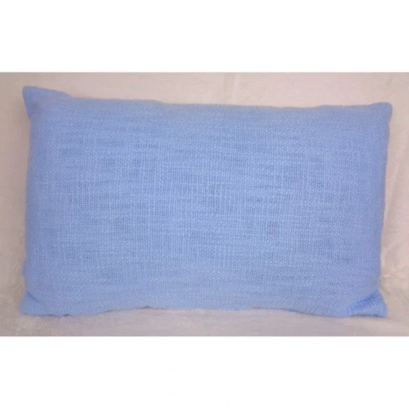 Light Blue Throw Pillow 12