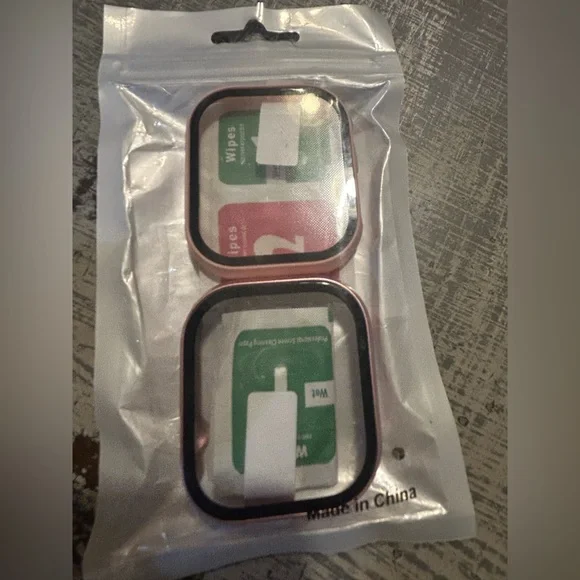 2 pack Apple Watch cases w tempered glass for 46mm