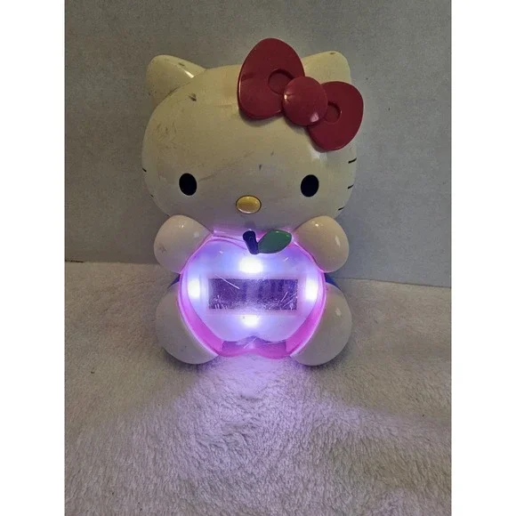 Sanrio Hello Kitty Apple Alarm Clock Battery Operated Tested Working