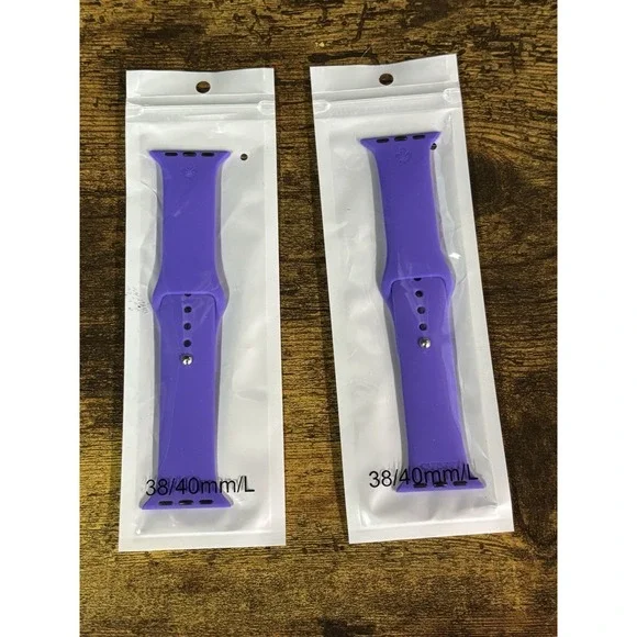Set Of Two Apple Watch Bands Purple 38/40