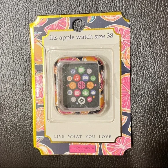 NEW 38MM Apple Watch bumper from Simply Southern, Pattern: ZEST (citrus)