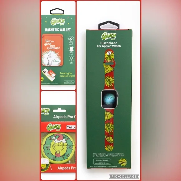 Set 4, Include Magnetic Wallet AirPods Pro Case and Watchband and phone wristlet