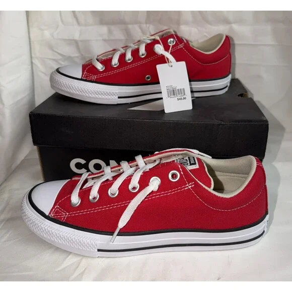 New Converse All Star Kids Red CTAS Street Slip Size 6 A17177F