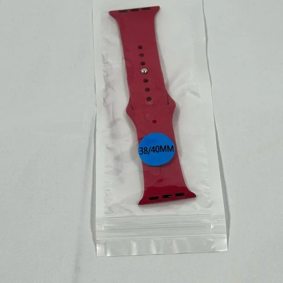 38/40 MM Red‎ Silicone Smart Watch Band NEW
