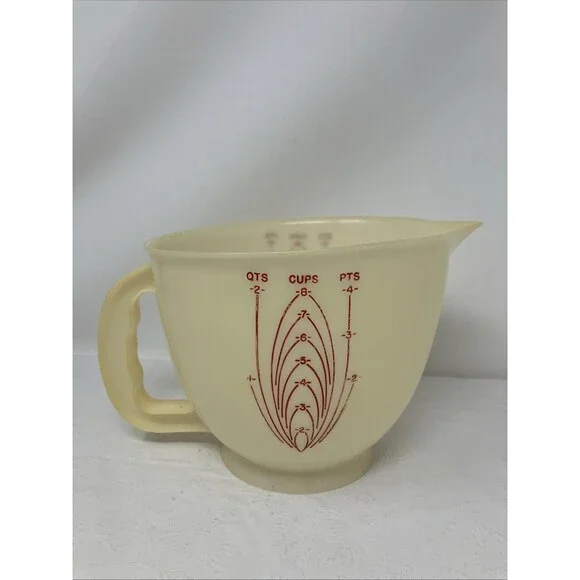 VTG Tupperware Mix-N-Store 8 Cup 2 Qt Measuring Bowl Pitcher Spout 500-1