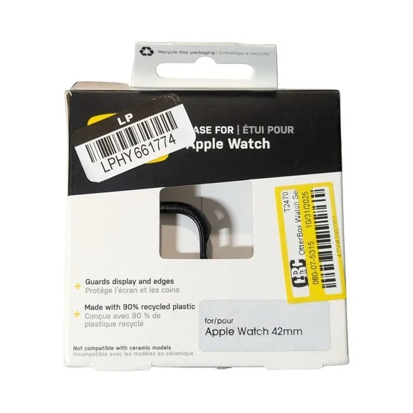 Oo9N OtterBox Apple‎ Watch 42mm Case Black New Sealed Rough Packaging