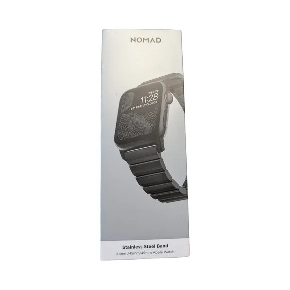 27-M NOMAD Stainless Steel Band For Apple 44mm/45mm/49mm NM1A4HB000 - Black ⬇️