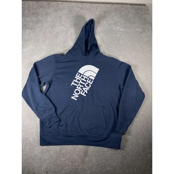 The North Face Men's Logo Hoodie Blue Xl