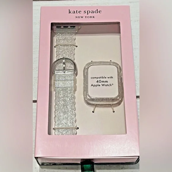 Kate Spade Silver Glitter Watch Band for Apple Watch 40mm