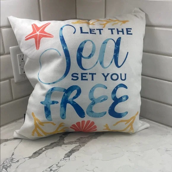 Decorative Pillow with Nautical Theme