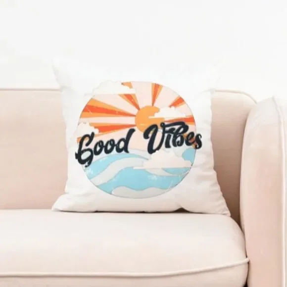 Good Vibes Pillow Cover