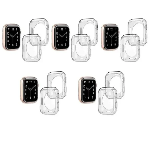 Apple Watch Case Transparent Clear Cover Watch 10 Pk 5 6 7 Series 45mm 10 OrB3