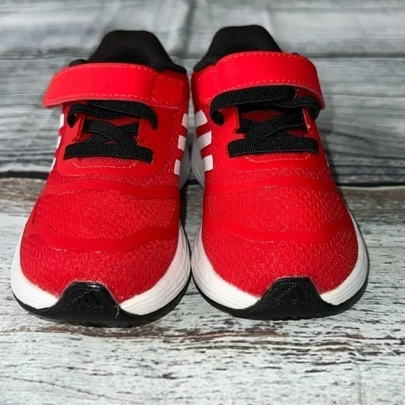 Adidas Duramo 10-ELI Running Shoe Red/White/Black Kid’s Size 5K