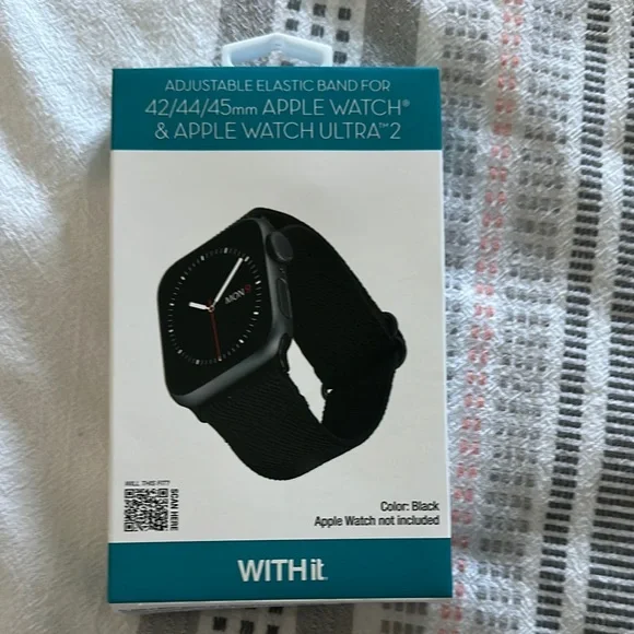 Black Adjustable Elastic Band for Apple Watch
