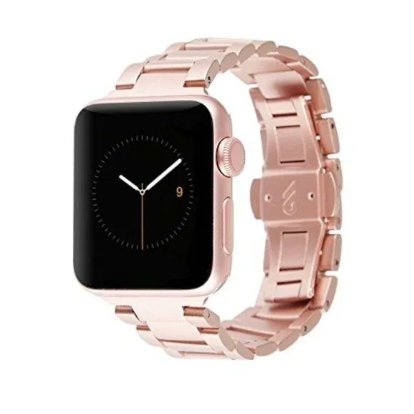 NWT Case-Mate Rose Gold Metal Linked Apple Watch Band Series 1-4 38-40 mm