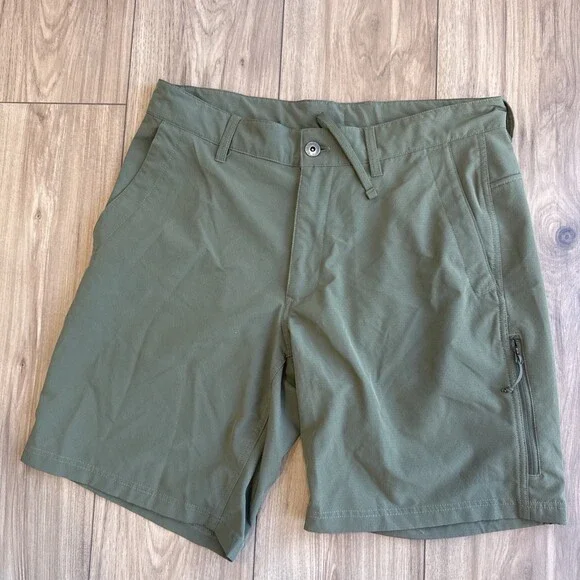 The North Face Shorts Mens 33 Green Rolling Sun Packable Short Performance 9in