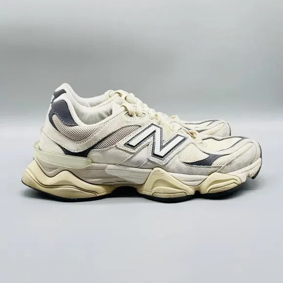 New Balance Shoes Mens 8 Beige Gray Moonrock Linen 9060 Chunky Running Sneakers