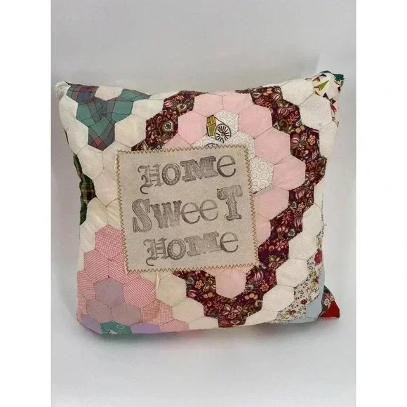 Vintage Quilted Accent Pillow 