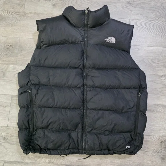 THE NORTH FACE - GOOSE DOWN‎ 700 FILL Men's Size XL Puffer Vest Black SEE PHOTOS