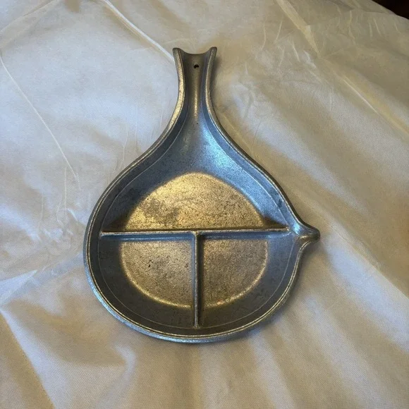 Vintage DuraCast Divided Frying Pan Handcast Aluminum Retro Skillet‎