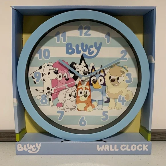 Bluey and Friends Analog Wall Clock-New in Box