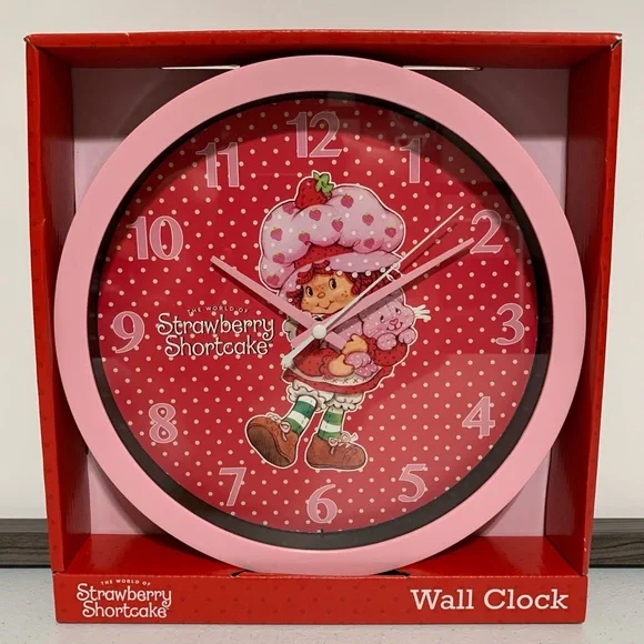 The World of Strawberry Shortcake Analog Wall Clock-New in Box