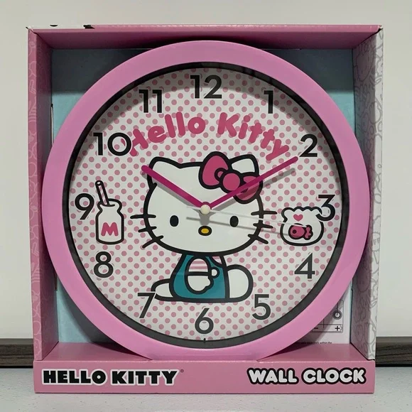 Hello Kitty by Sanrio Analog Wall Clock-New in Box