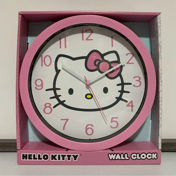 Hello Kitty by Sanrio Analog Wall Clock-New in Box
