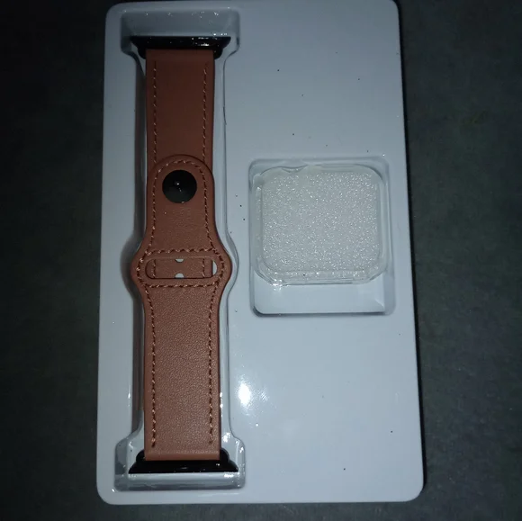 New Tan Leather Smartwatch Band