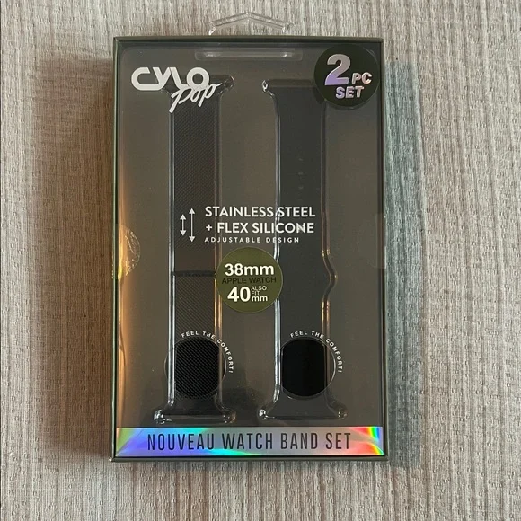 Pop Black Watch Band Set