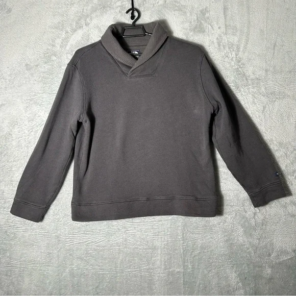 The North Face Sweater Mens XXL Shawl‎ Collar Waffle Knit Lining Pullover Preppy
