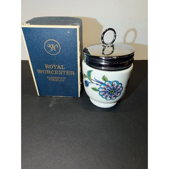 Royal Worcester Astley Egg‎ Coddler Flameproof Porcelain Made in England Vintage