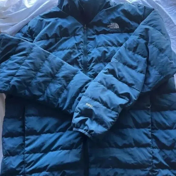 The North Face 550 Men’s Sz XL Bellevue Stretch Down Blue Puffer Jacket - CXN9