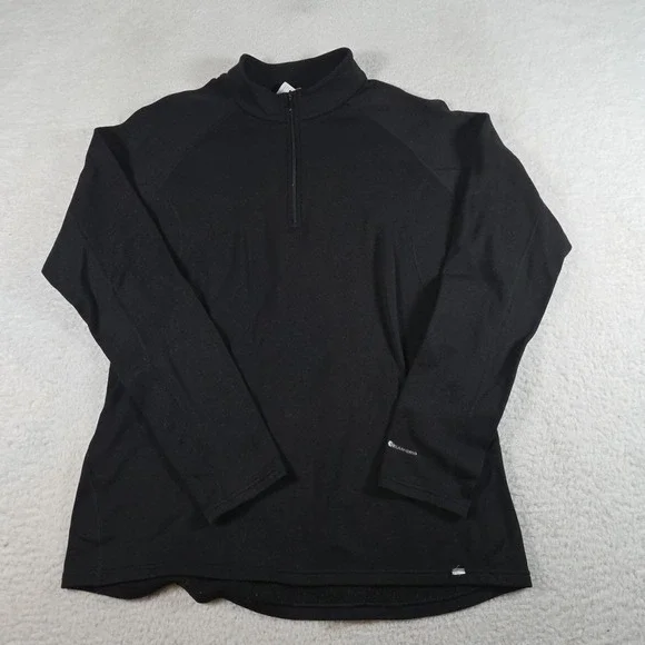 The North Face Shirt‎ Mens Size XL Black FlashDry 1/4 Zip Lightweight Pullover