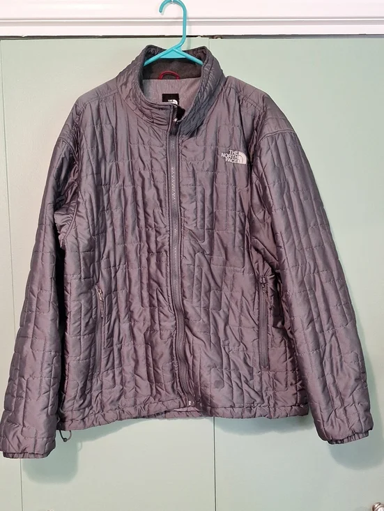 The North Face Mens Gray Zipper Coat Size Xxl